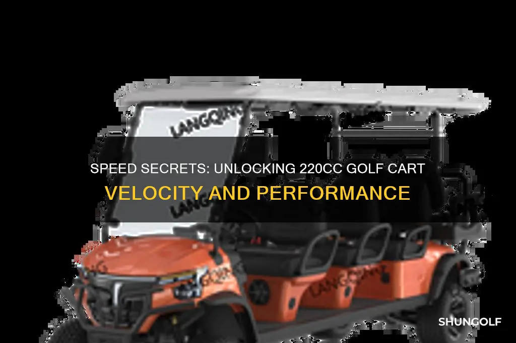 how fast do 220 cc golf carts go