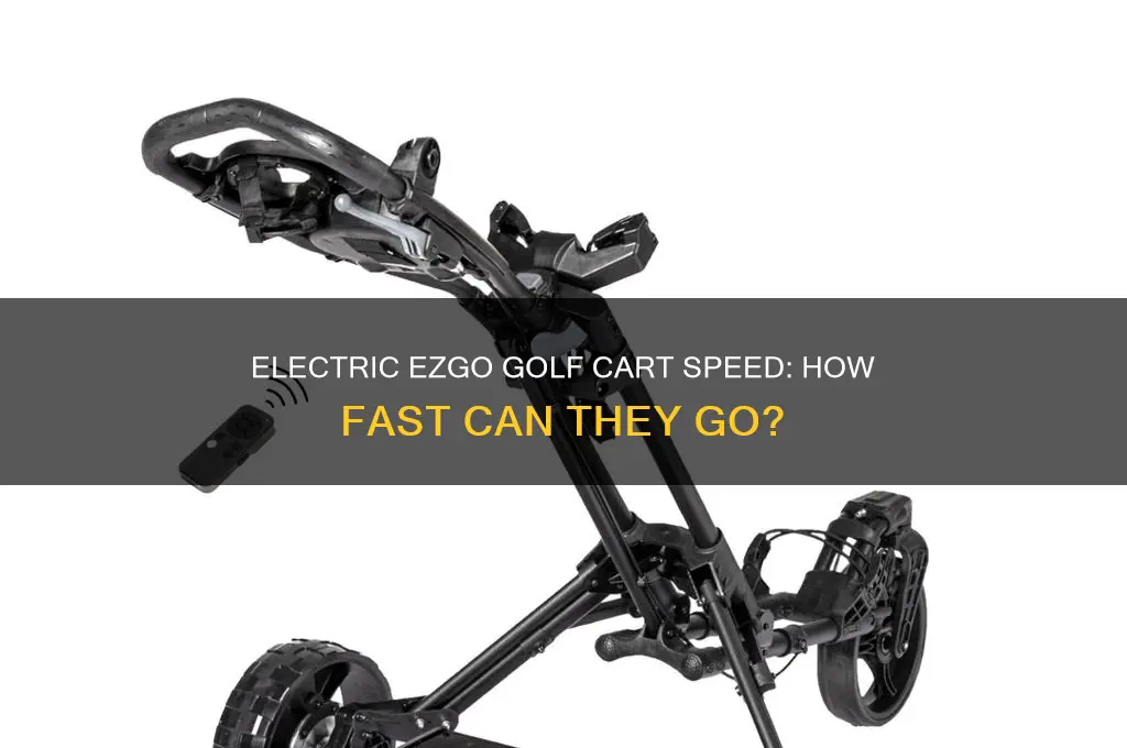 how fast do electric ezgo golf carts go