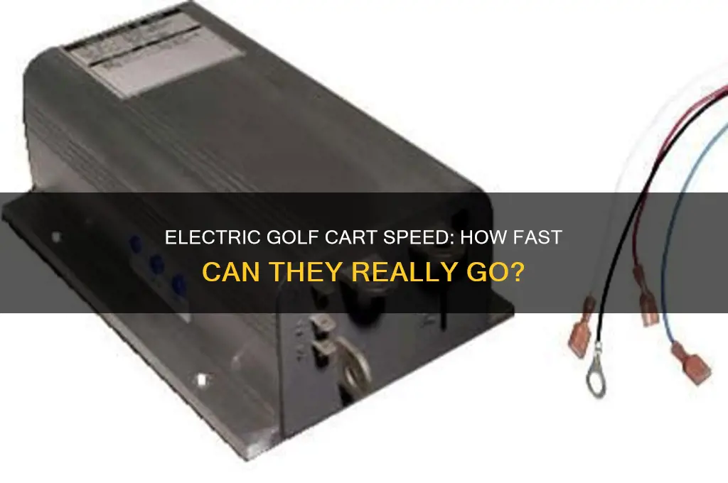 how fast do electric golf carts go