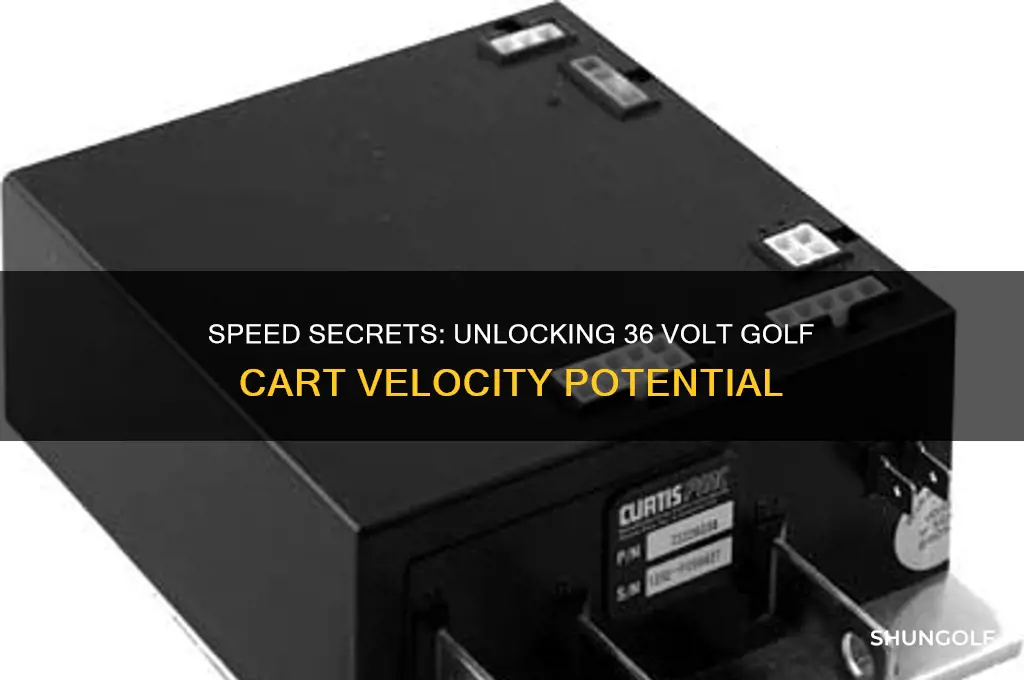 how fast does 36 volt golf cart go