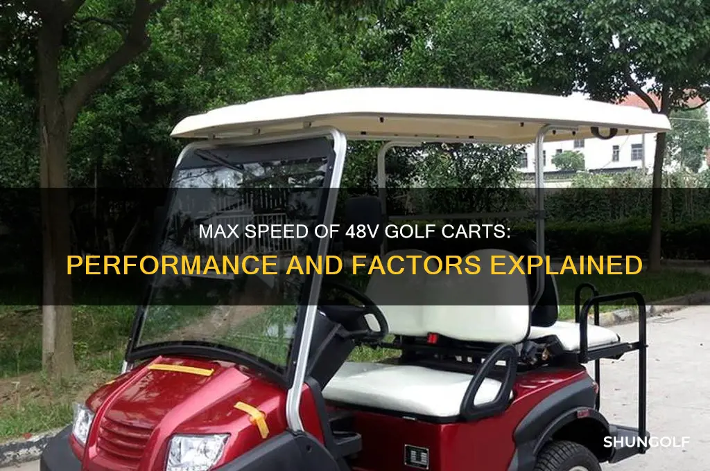 how fast does 48v golf cart go