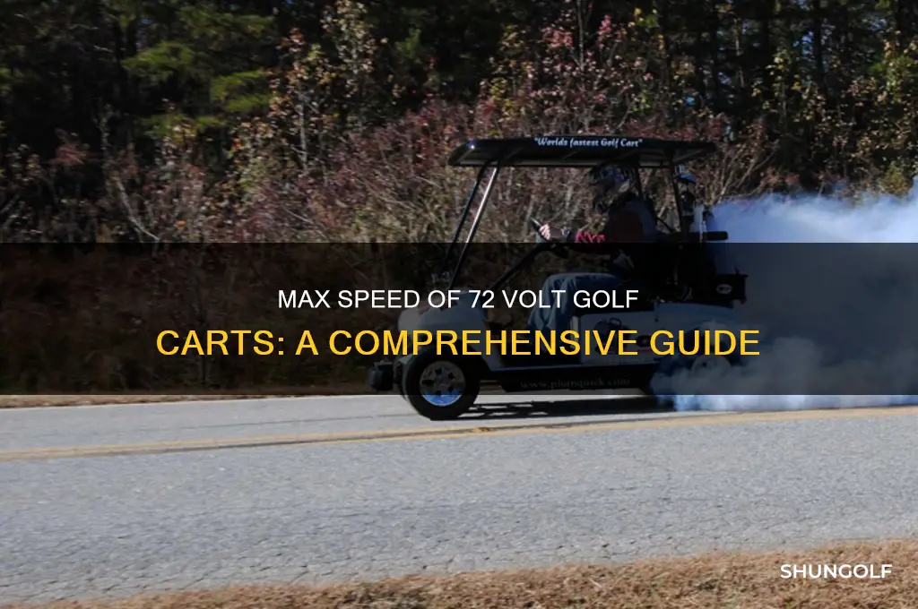 how fast does a 72 volt golf cart go