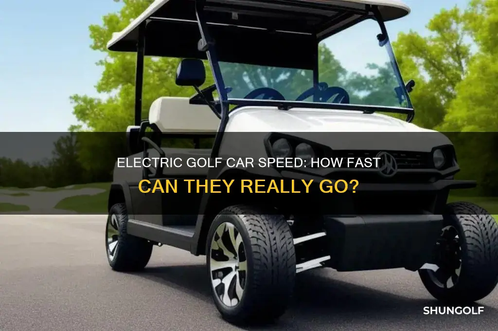 how fast does an electric golf car go