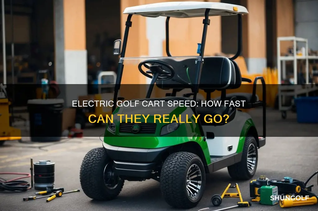 how fast elec golf cart go