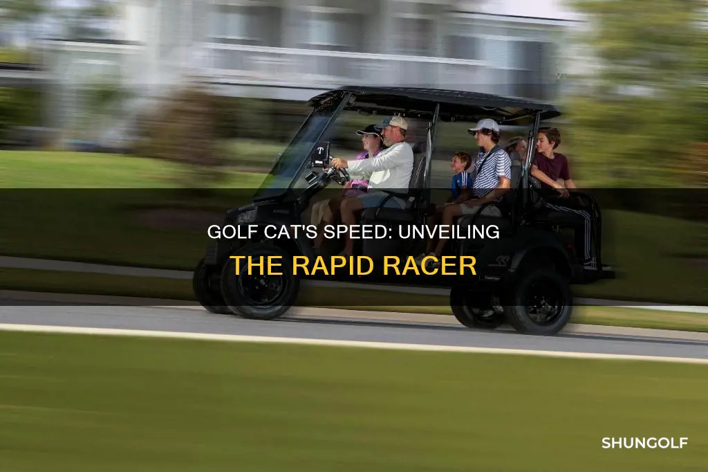 how fast is a golf catt