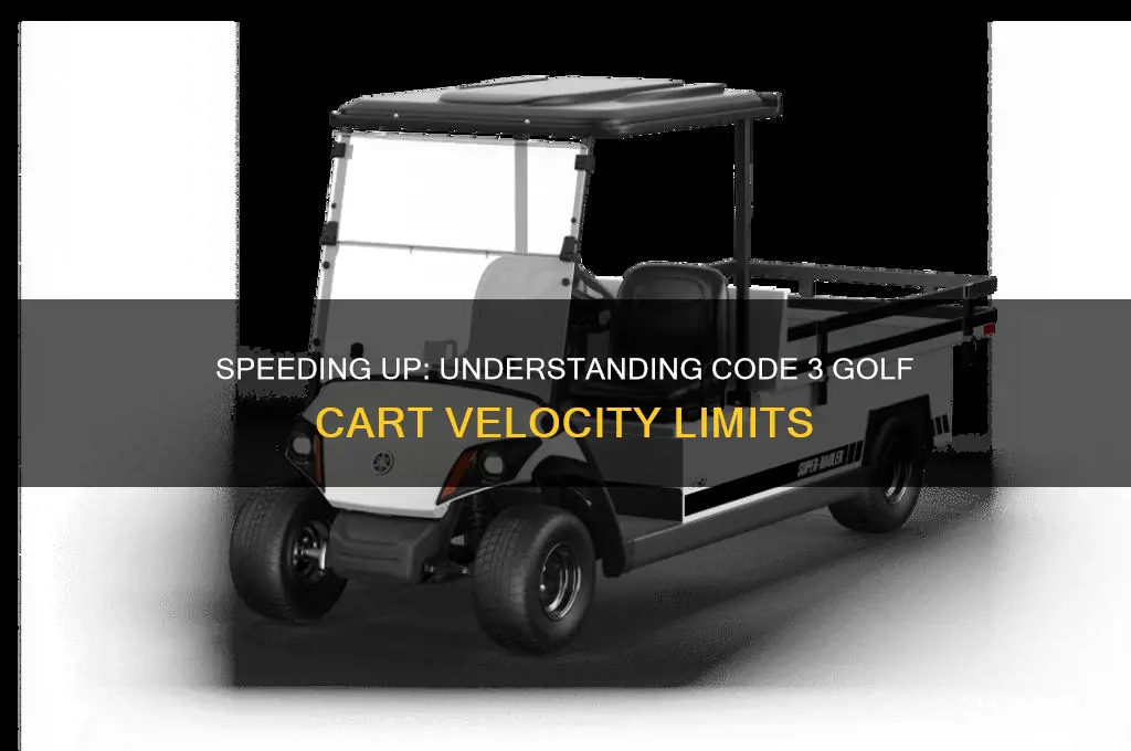 how fast is code 3 for a golf cart