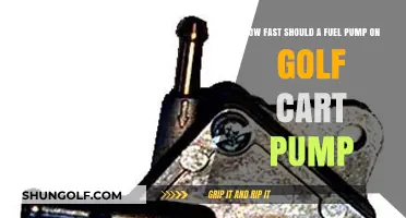 Optimal Fuel Pump Speed for Golf Carts: Performance and Efficiency Guide