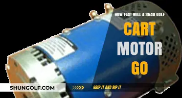 Max Speed of a 3540 Golf Cart Motor: Performance Explained