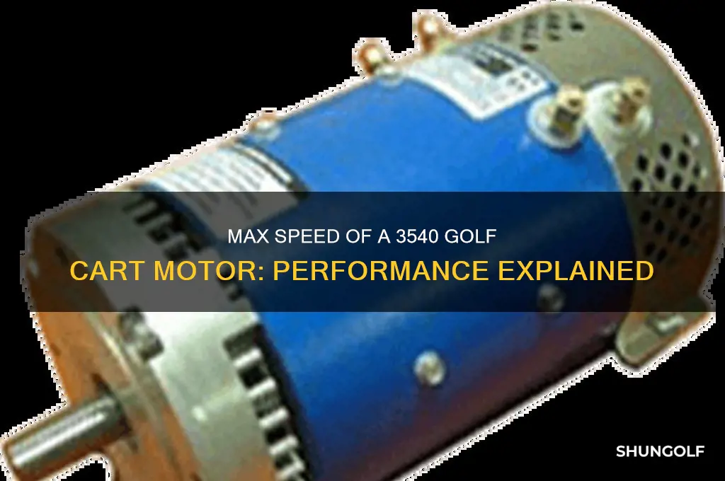 how fast will a 3540 golf cart motor go