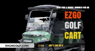 Locate Your EZGO Golf Cart Model Number: A Quick Guide