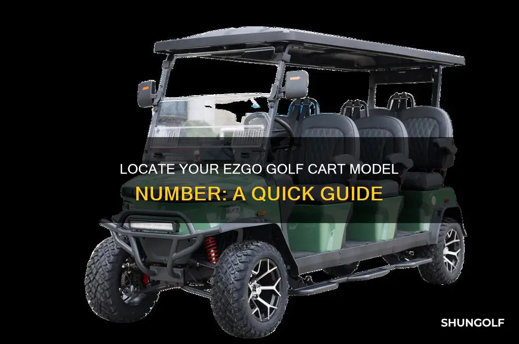 how find a model number for an ezgo golf cart