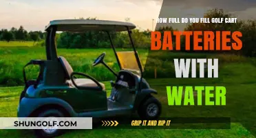 Proper Golf Cart Battery Water Levels: A Comprehensive Filling Guide
