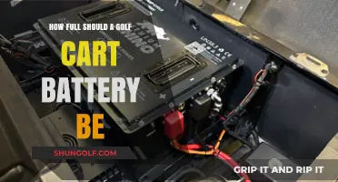 Optimal Golf Cart Battery Charge: How Full Should It Be?