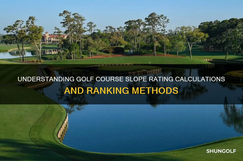 how golf course are ranked slope is calculated