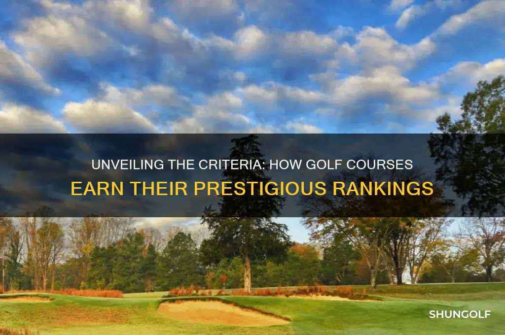 how golf courses are ranked