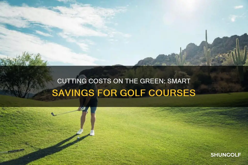 how golf courses can save money