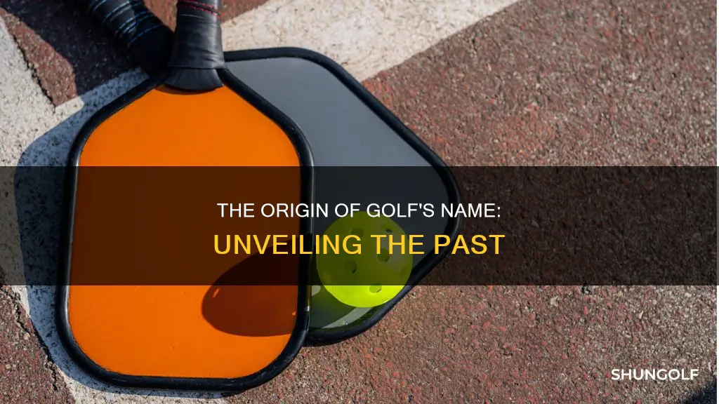 how golf got its name