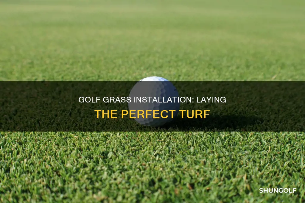 how golf grass is laid