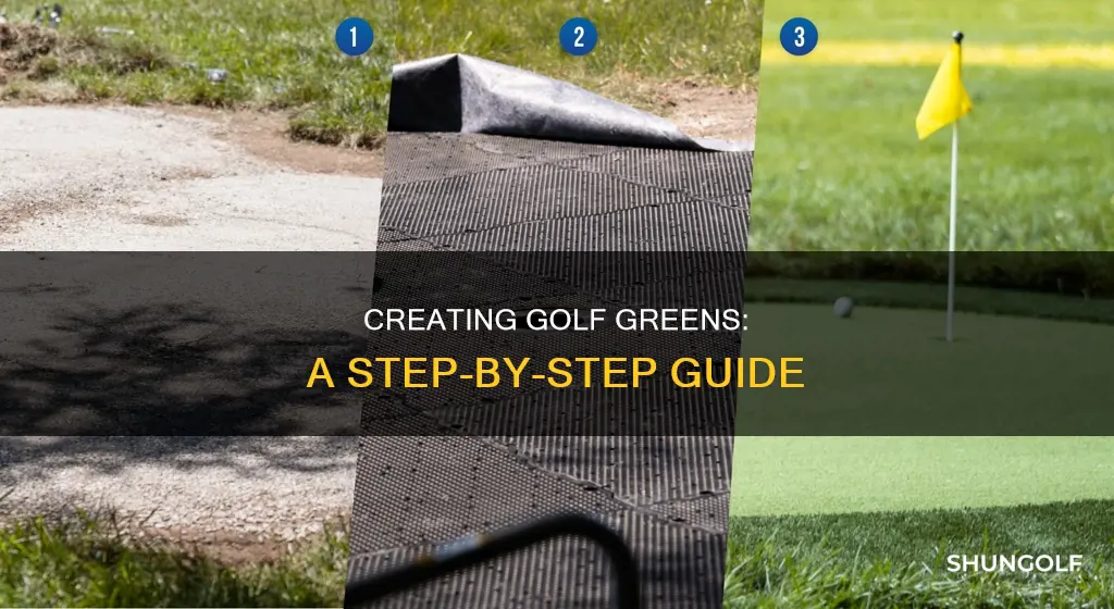 how golf greens are made