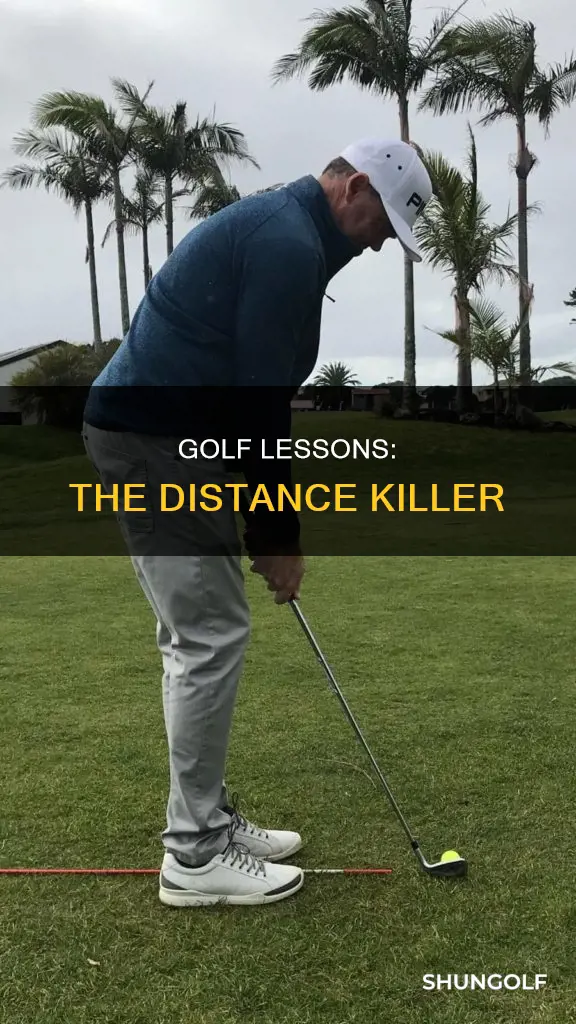 how golf lessons kill your distance