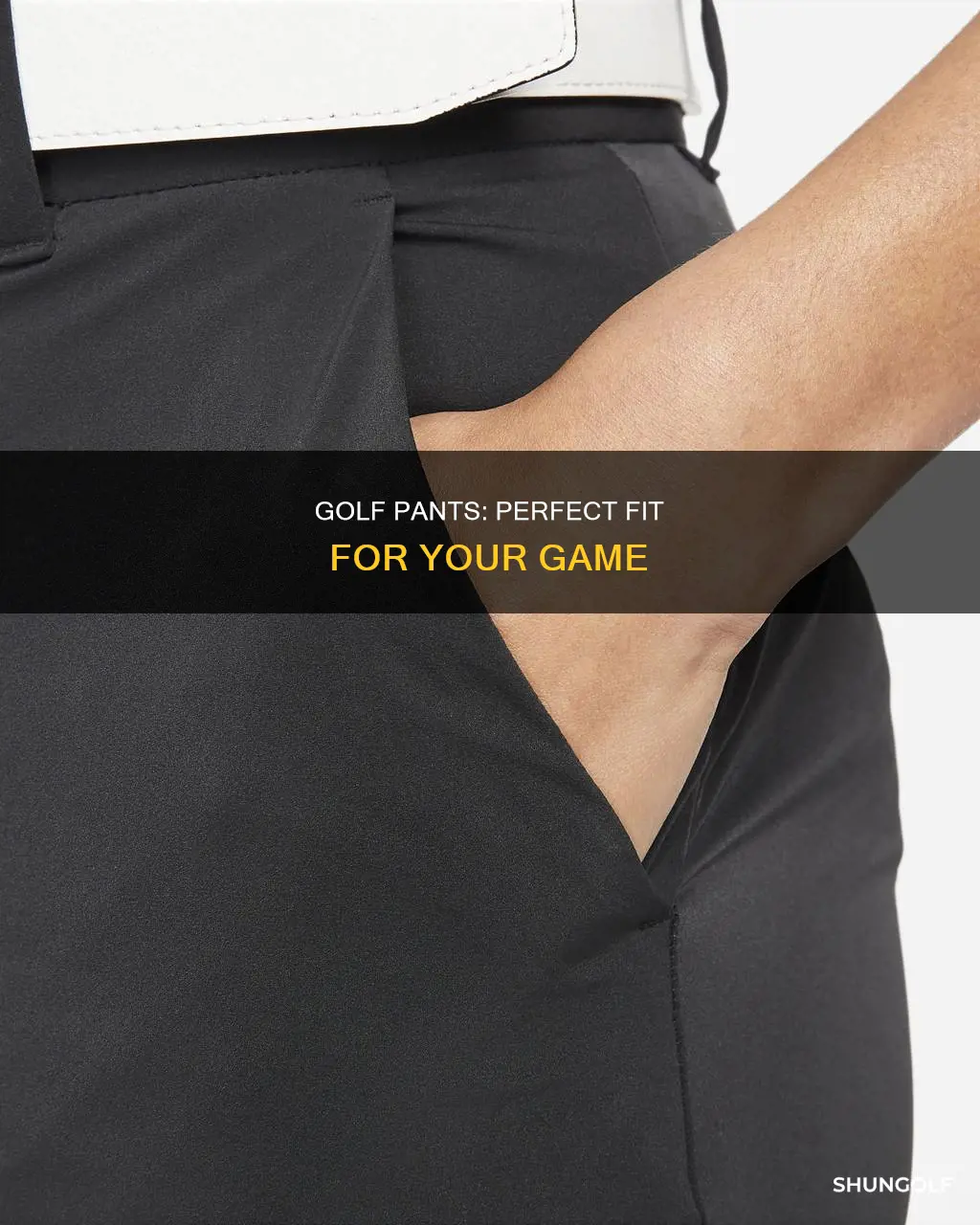 how golf pants should lay