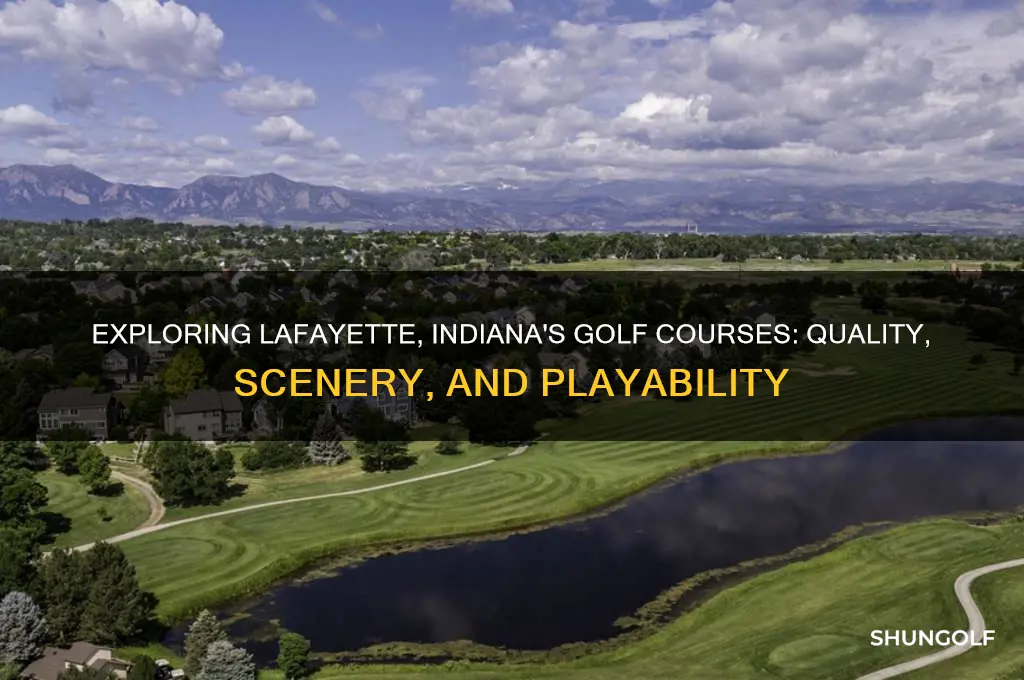 how good are the golf courses in lafayette indiana