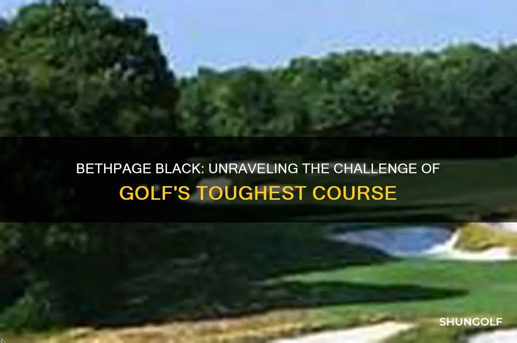 how hard is bethpage black golf course