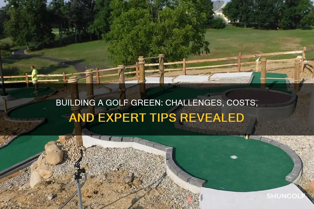 how hard is building a golf green