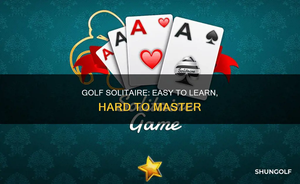 how hard is golf easy solitaire
