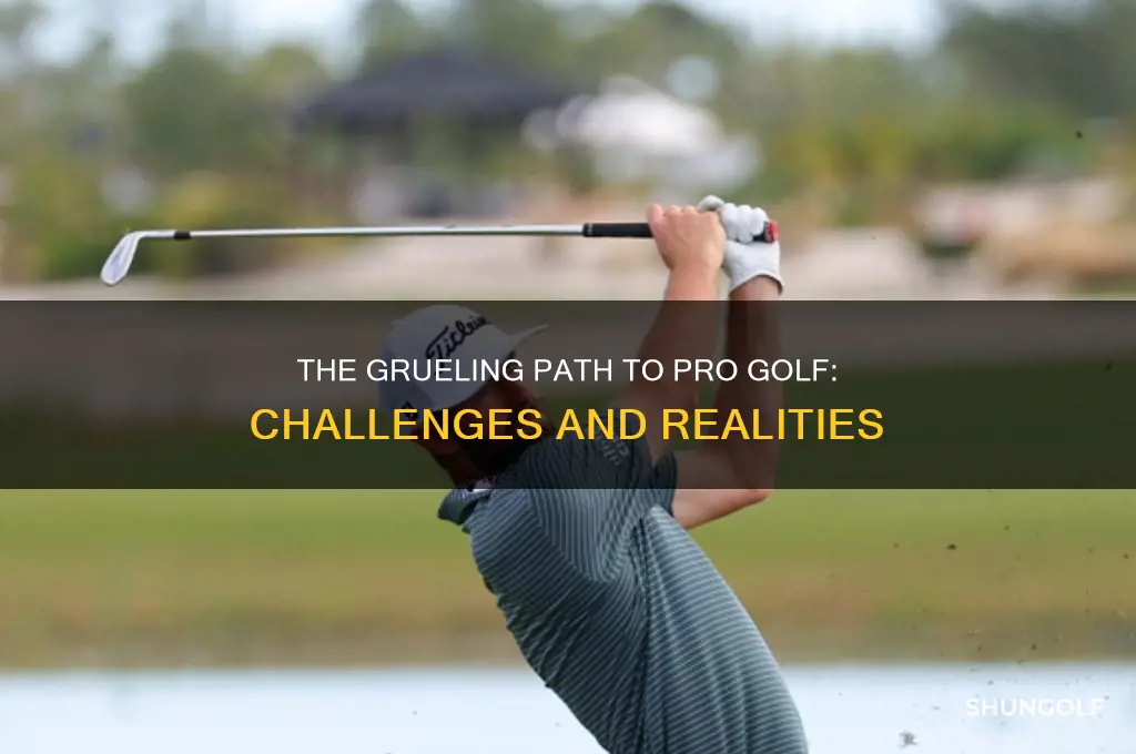 how hard is it to be a pro golfer