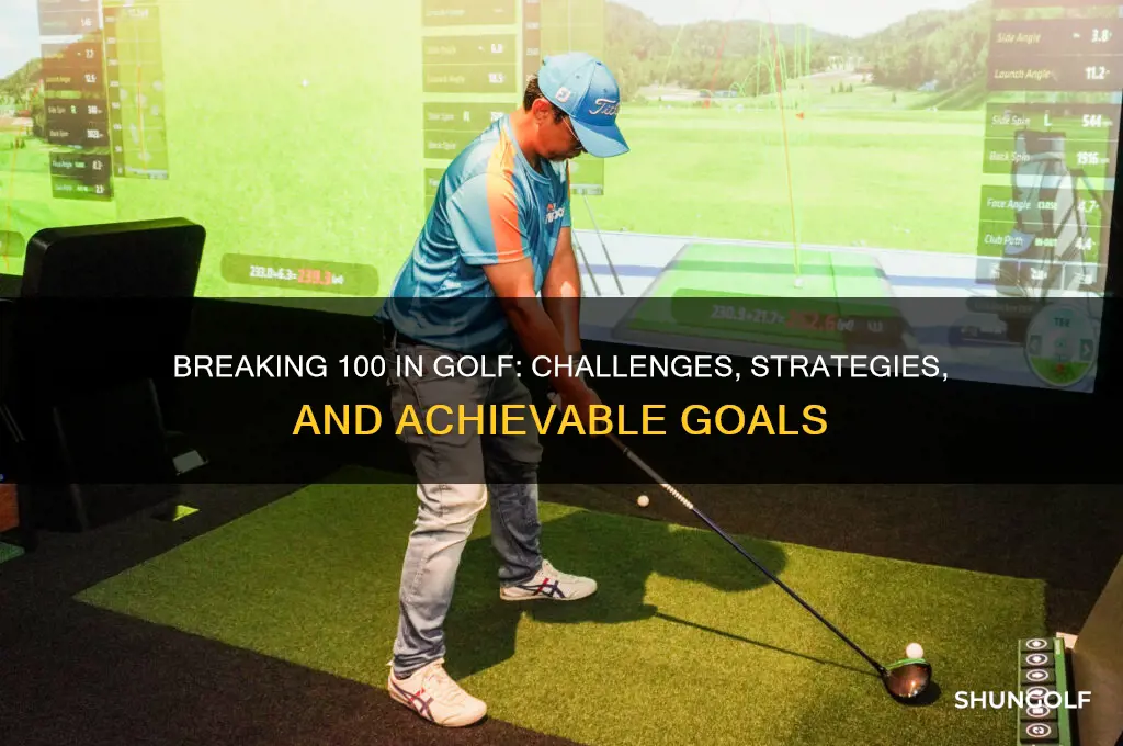 how hard is it to break 100 in golf