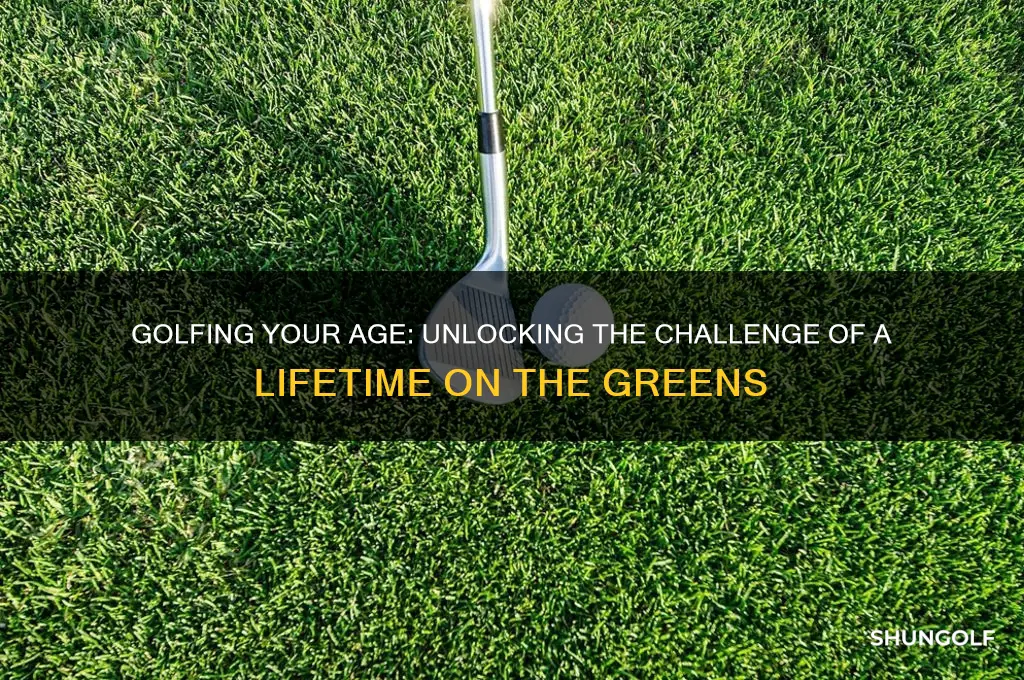 how hard is it to golf your age