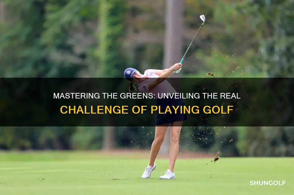 how hard is it to play golf