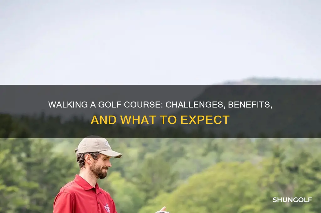 how hard is it to walk a golf course