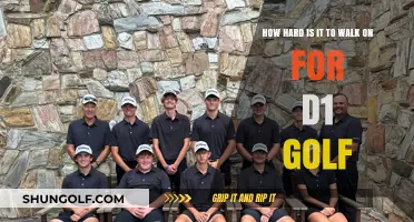 The Challenge of Walking On: D1 Golf's Tough Path