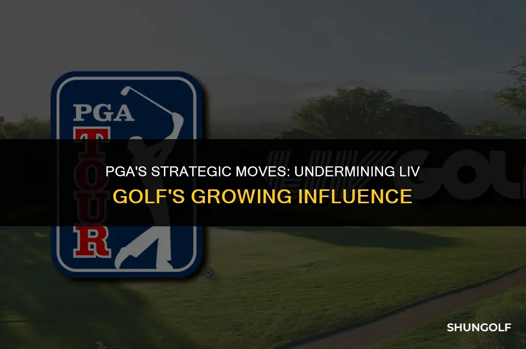 how has the pga attempt to sabotage liv golf