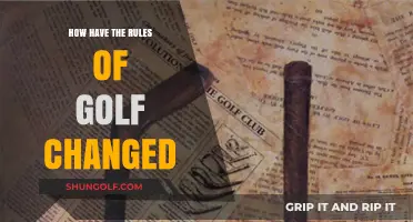 Evolving Fairways: Key Changes in Golf Rules Over Time