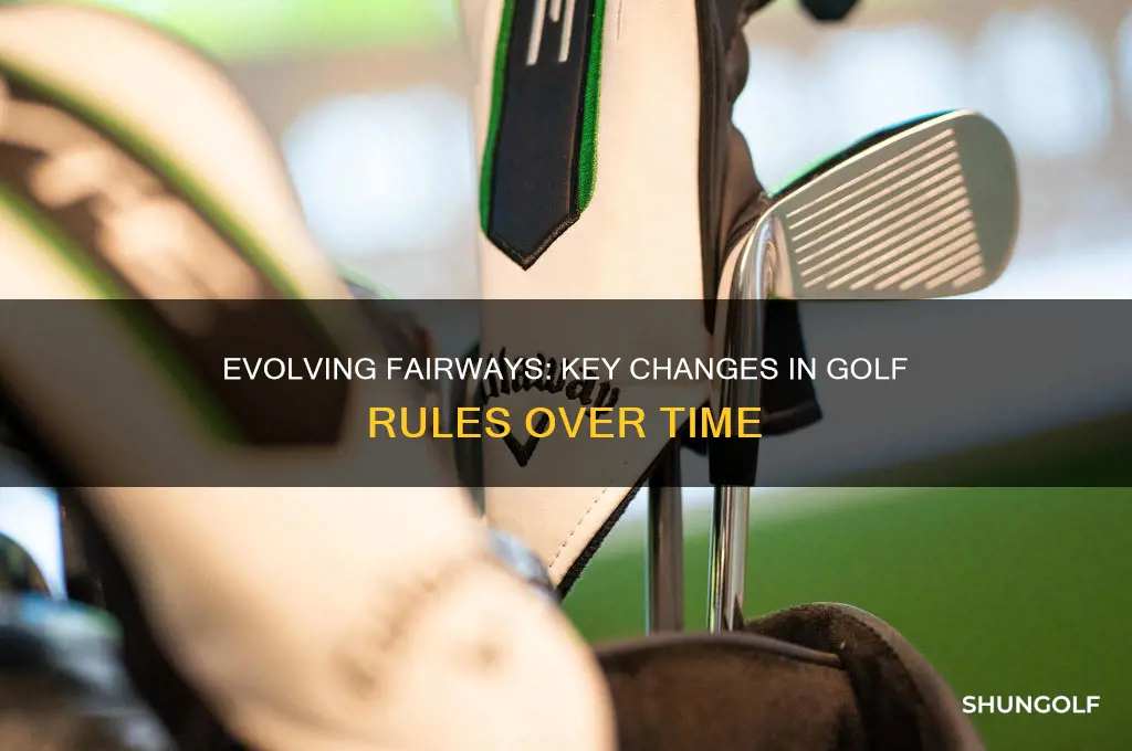 how have the rules of golf changed