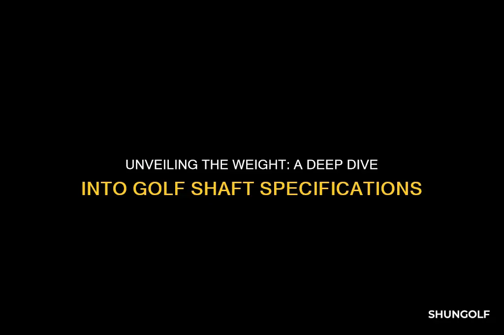 how heavy are golf shafts