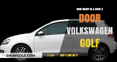 2010 Volkswagen Golf 3-Door: Unveiling Its Weight Specifications