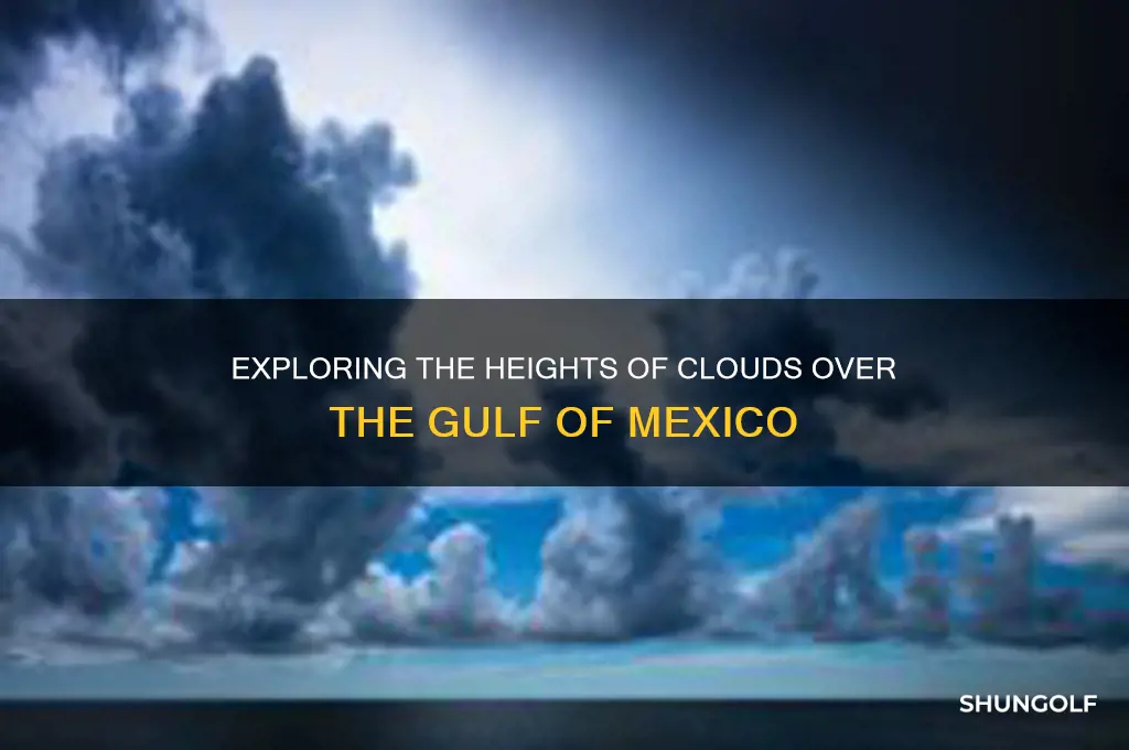 how high are the clouds in the golf of mexico