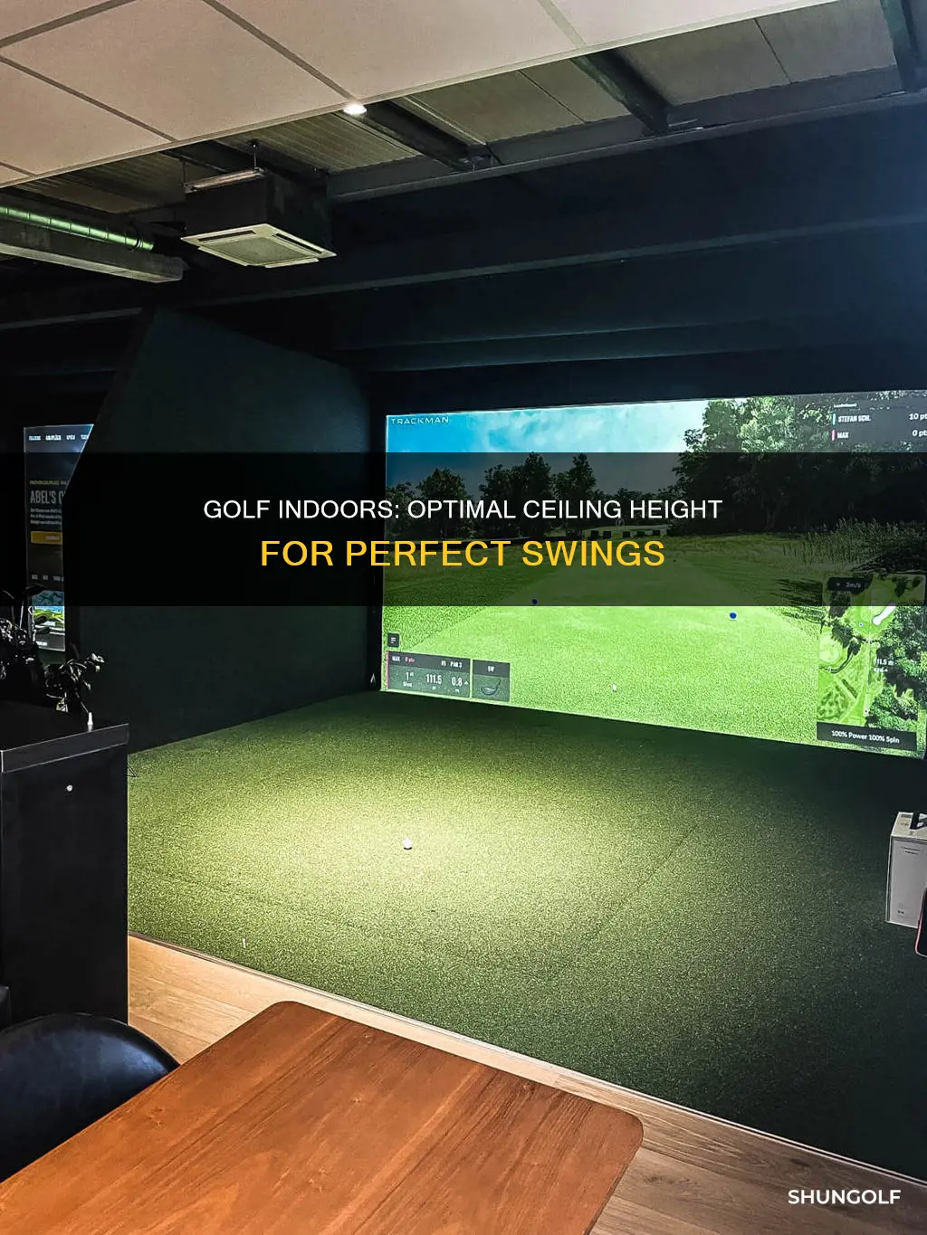 how high ceiling for indoor golf