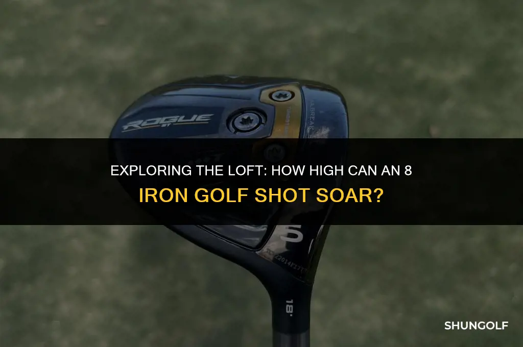 how high does an 8 iron golf shot go