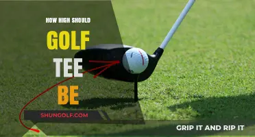 Golf Tee Height: How High is Too High?