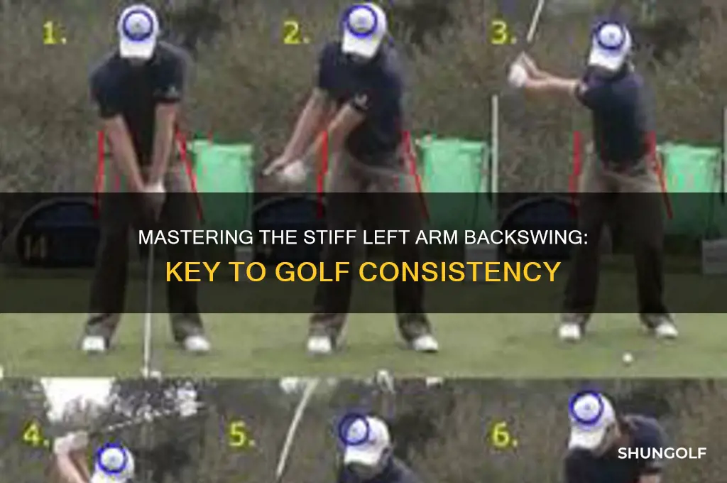 how important stiff left arm golf backswing