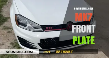 Golf MK7 Front Plate Installation Guide