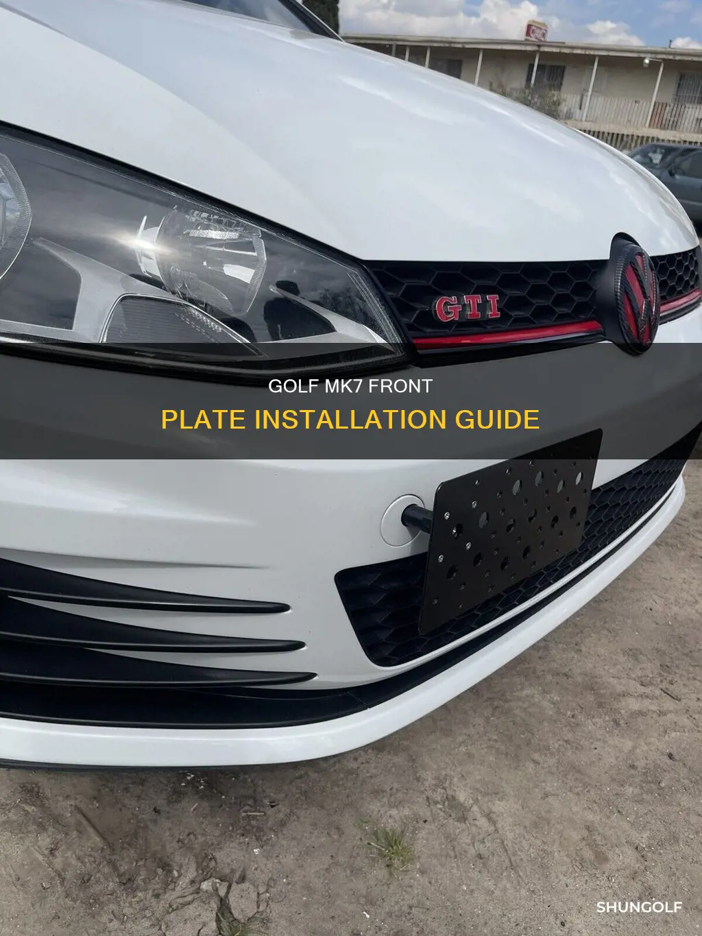 how install golf mk7 front plate