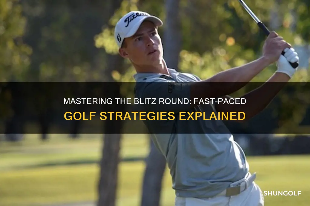 how is a blitz round played in golf