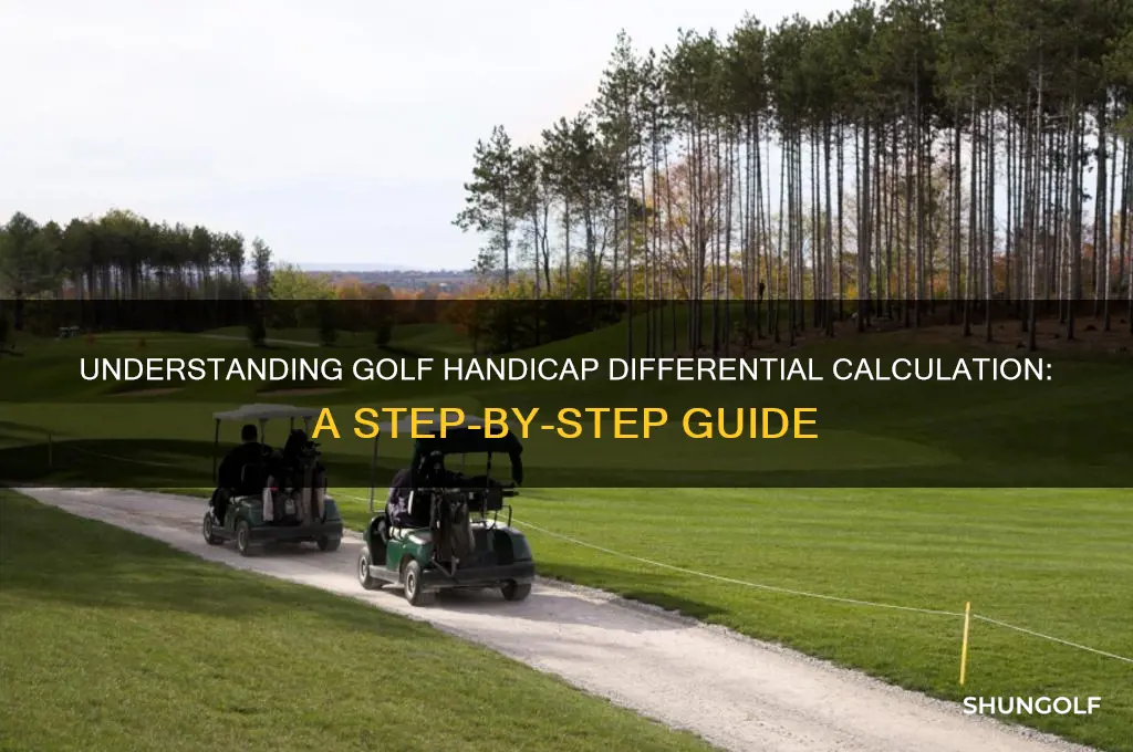 how is a golf handicap differential calculated