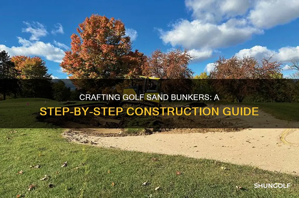 how is a golf sand bunker made